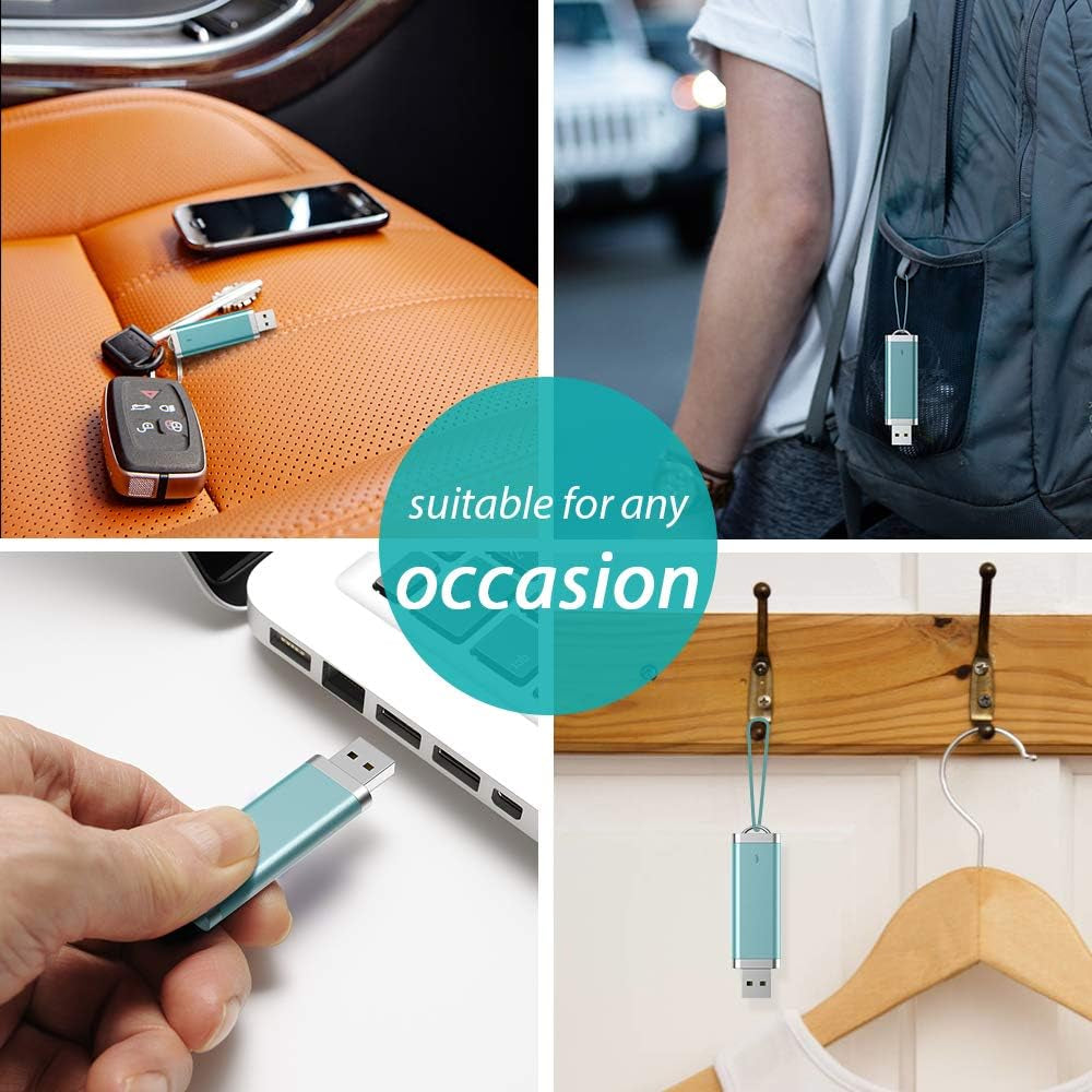 10 Pack 64GB Flash Drives - USB Thumb Drive, 64GB, Colorful